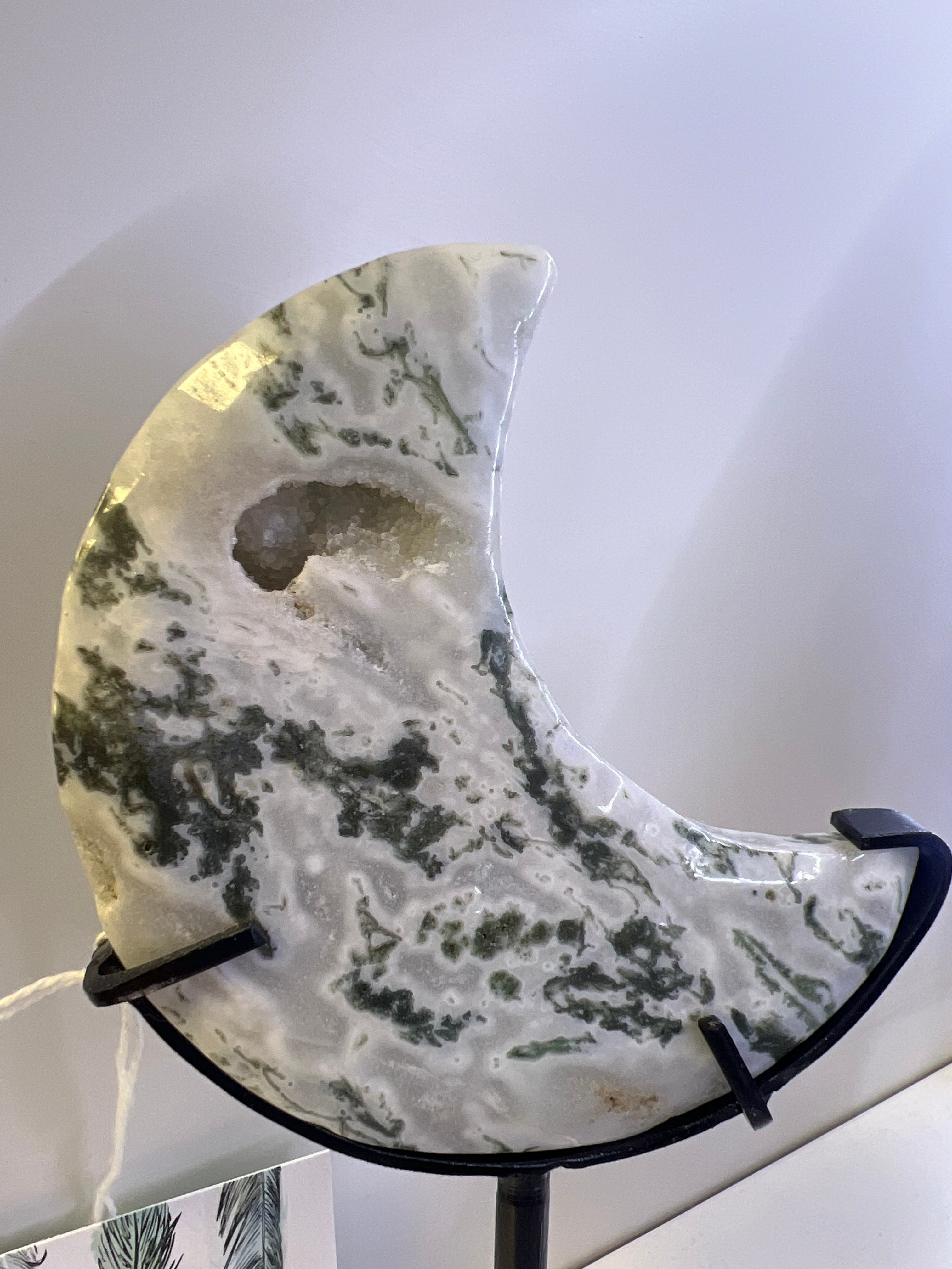 Moss Agate Moon