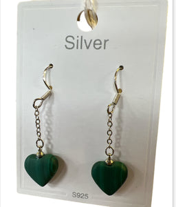 Malachite Earrings