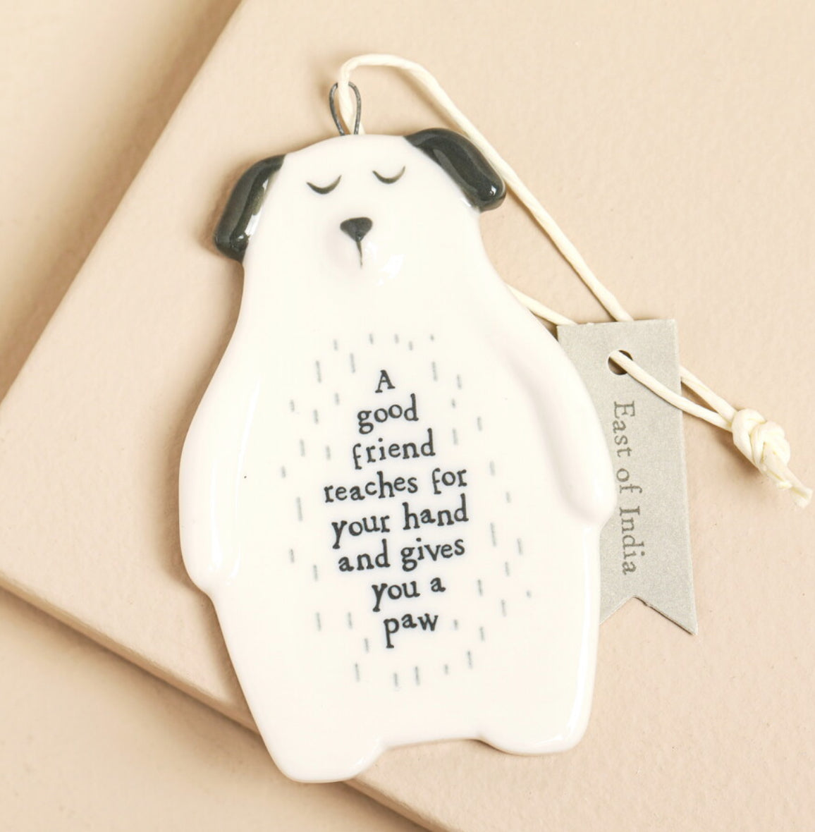 East of India Dog Friend Hanging Decoration