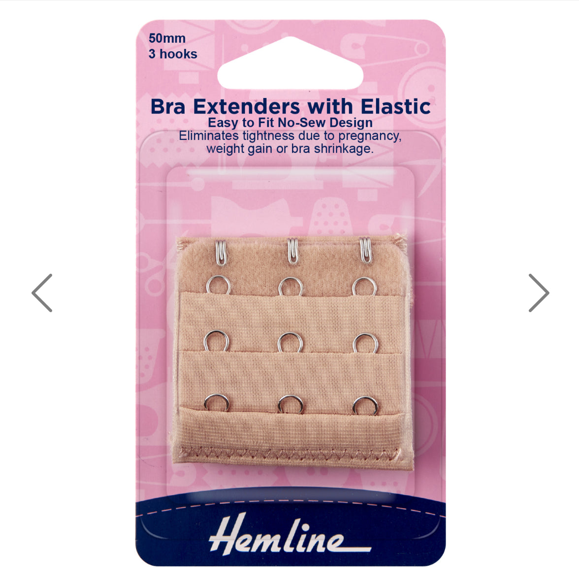 Bra Back Extender: 50mm: Nude