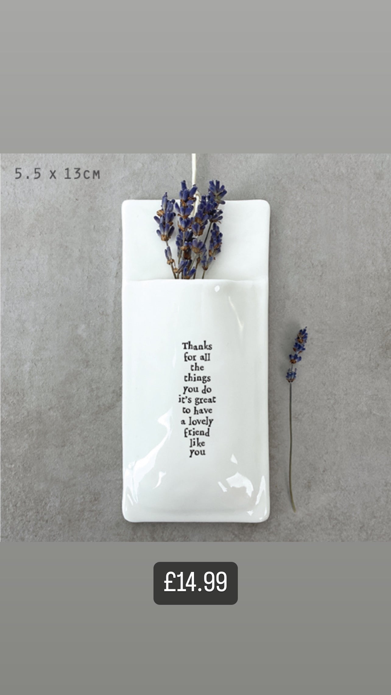 Lovely friend wall vase