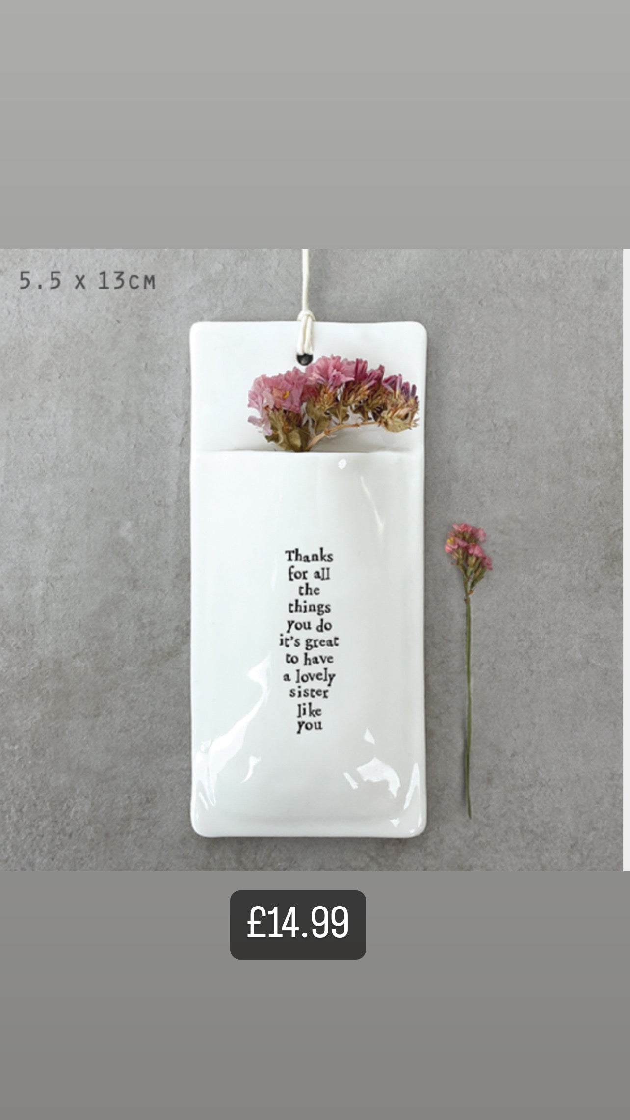 Lovely sister wall vase