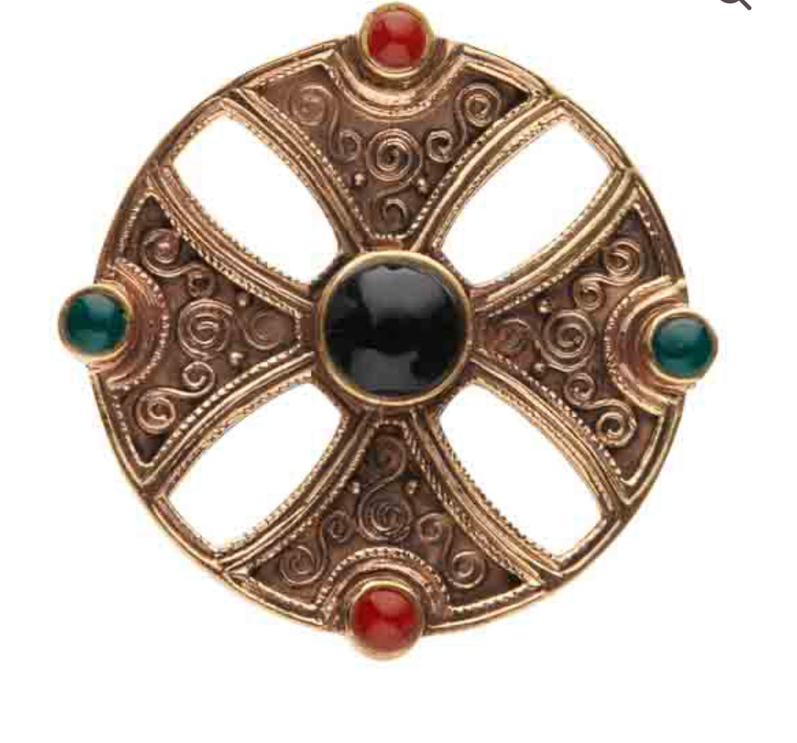Celtic Bronze Shield Brooch.