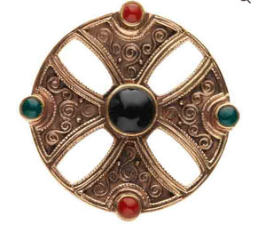 Celtic Bronze Shield Brooch.