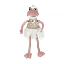 Pink standing frog in Tutu