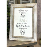 Heaven Wedding Plaque