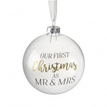 Our First Christmas as Mr & Mrs Bauble