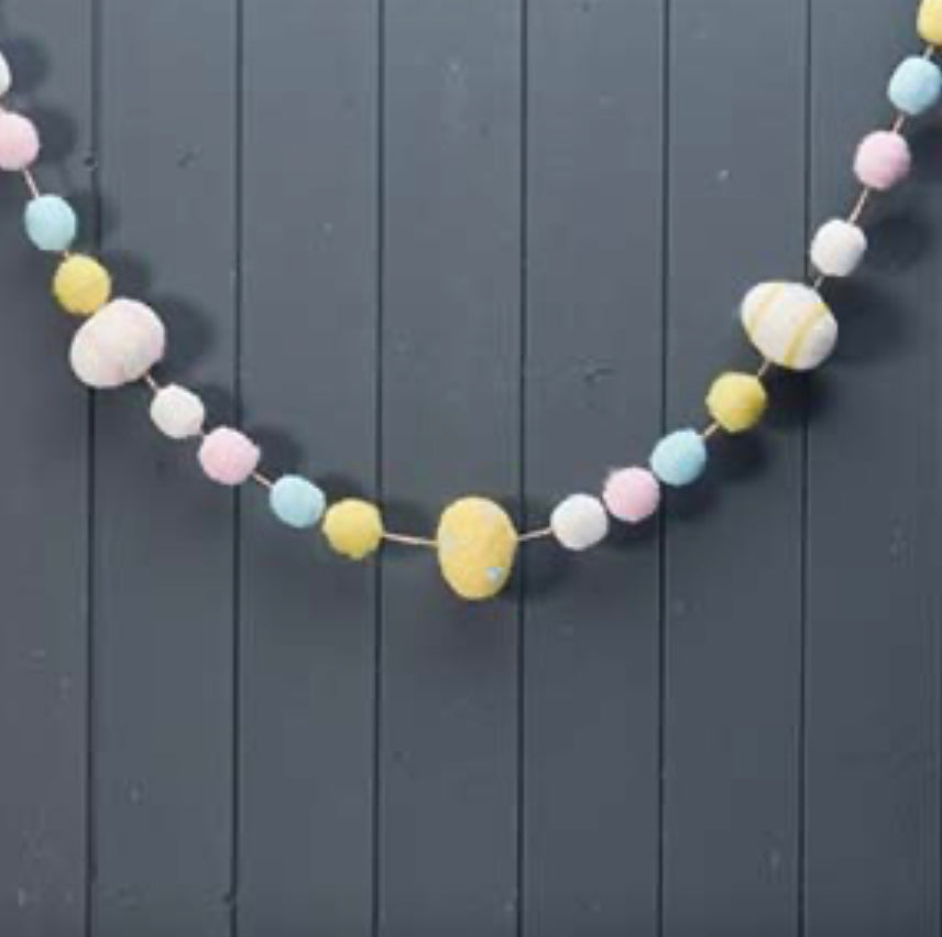 Felt Egg Garland