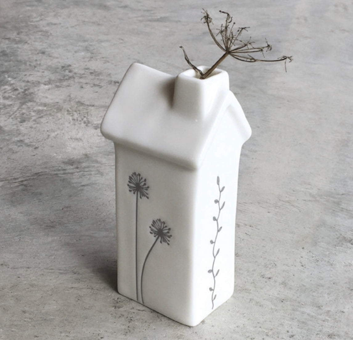 House Flower Vase - tall